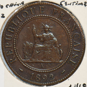 French Indo China 1892 Centime 151707 combine shipping