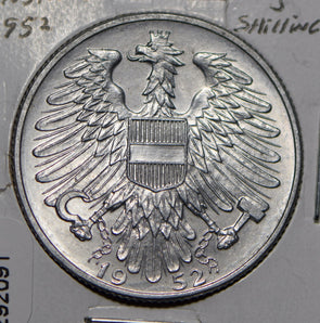 Austria 1952 5 Schilling Eagle animal  292091 combine shipping