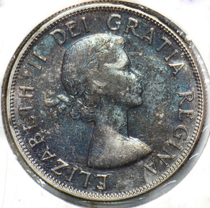 Canada 1958 50 Cents Lion animal Horse Elizabeth II 902194 combine shipping