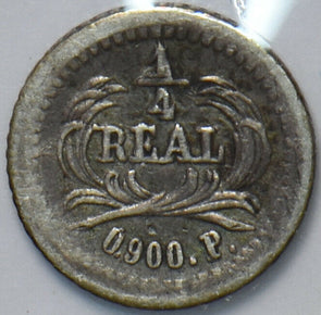 Guatemala 1875 P 1/4 Real 193288 combine shipping