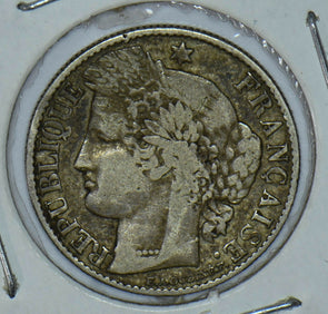 France 1888 Republique Francaise 50 Centimes 290591 combine shipping
