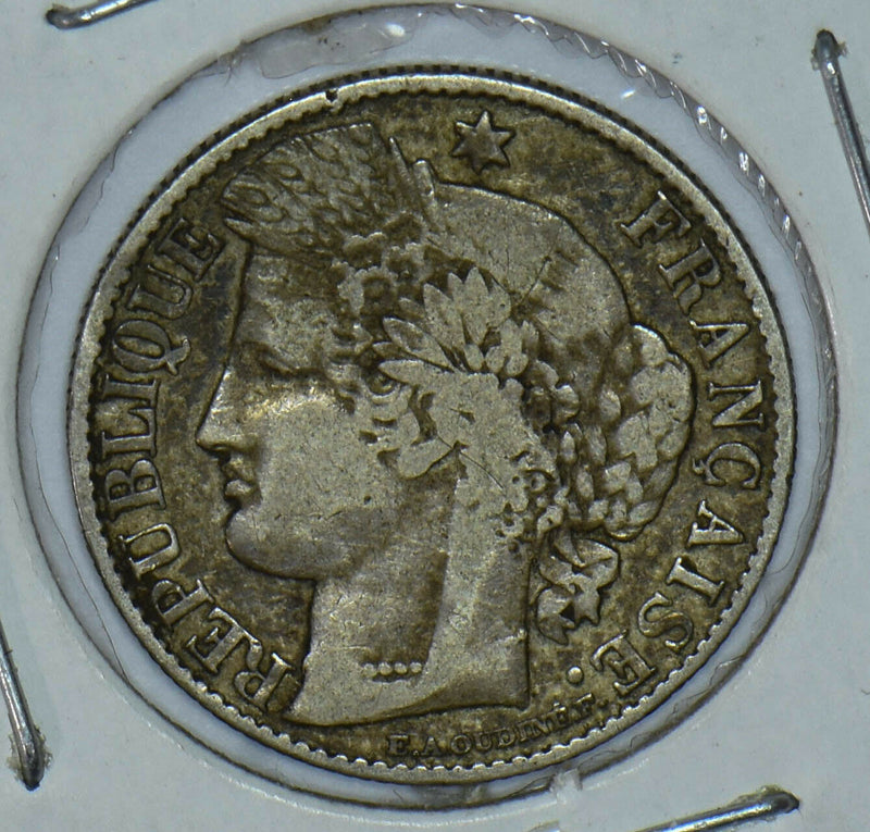 France 1888 Republique Francaise 50 Centimes 290591 combine shipping