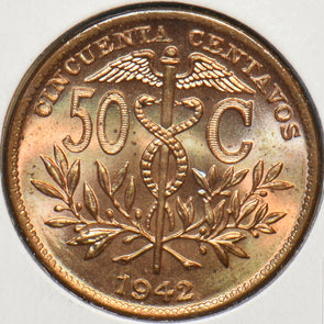 Bolivia 1942 50 Centavos Alpaka animal 295395 combine shipping