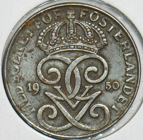 Sweden 1950 2 Ore 152862 combine shipping