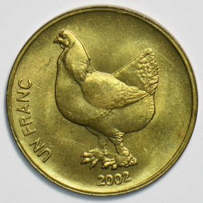Congo 2002 Franc Lionanimal Chicken 197843 combine shipping