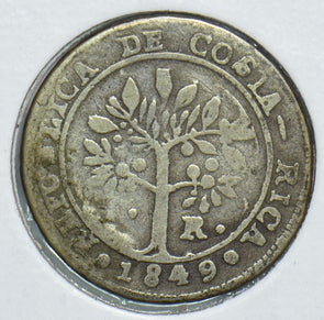 Costa Rica 1849 Real Silver 491519 combine shipping