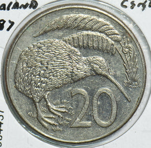New Zealand 1987 20 Cents Kiwi birdanimal 904437 combine shipping