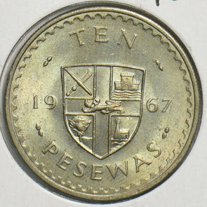 Ghana 1967 10 Pesewas 0 197864 combine shipping