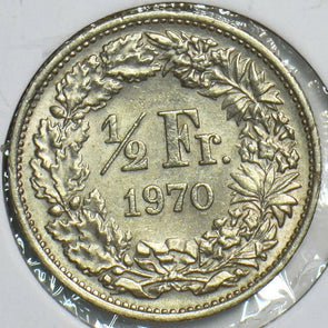 Switzerland 1970 1/2 Franc 298065 combine shipping