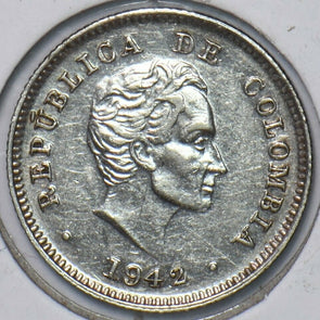 Colombia 1942 10 Centavos Condor animal 296672 combine shipping