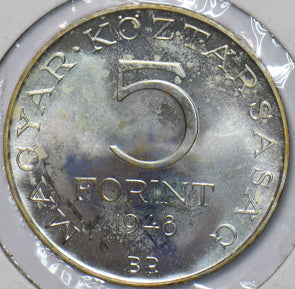 Hungary 1948 5 Forint Proof Centenary of 1848 Revolution - Sándor Pet?fi 295023