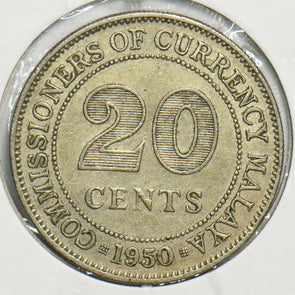 Malaya 1950 20 Cents 197716 combine shipping