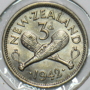 New Zealand 1942 3 Pence 297600 combine shipping