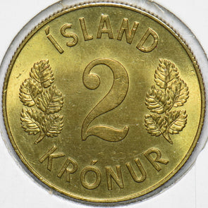 Iceland 1958 2 Kronur Dragon animal Bull 293379 combine shipping