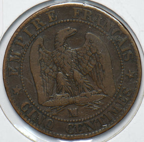 France 1855 M 5 Centimes Eagle animal 900595 combine shipping