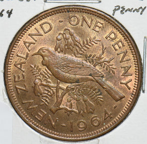 New Zealand 1964 Penny Tui Bird 198946 combine shipping