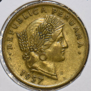 Peru 1957 20 Centavos 152572 combine shipping