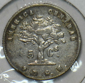 Costa Rica 1875 5 Centavos C0407 combine shipping