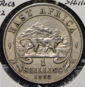 East Africa 1952 Shilling Lion animal  191308 combine shipping