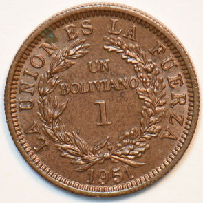 Bolivia 1951 Boliviano Alpaca animal 151452 combine shipping