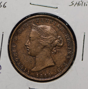 Jersey 1866 1/13 Shilling Lion animal  291668 combine shipping