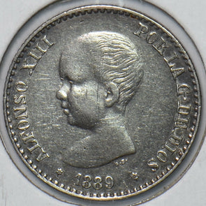 Spain 1889 M 50 Centimos 296125 combine shipping