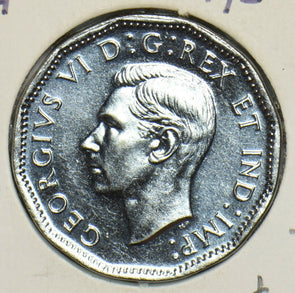 Canada 1944 5 Cents 0 P/L UNC 904373 combine shipping
