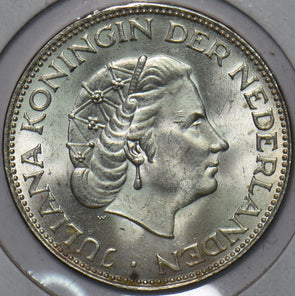Netherlands 1966 2 1/2 Gulden 296571 combine shipping