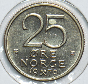 Norway 1979 25 Ore BU 904714 combine shipping