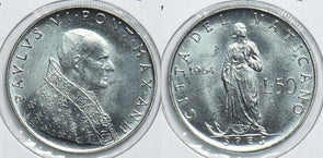 Vatican 1964 BB 50 Lire 198643 combine shipping
