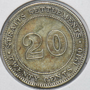 Straits Settlements 1910 B 20 Cents 194804 combine shipping