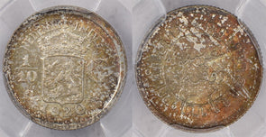 Netherlands East Indies 1920 1/10 Gulden PCGS MS 65 PC1423 combine shipping