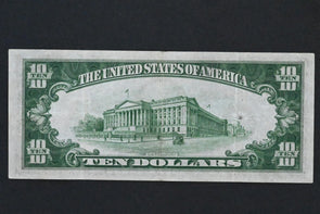 US 1934 A $10 VF Federal Reserve Notes L12 RN0089 combine shipping