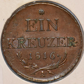 Austria 1816 A Kreuzer Eagle animal UNC 295043 combine shipping