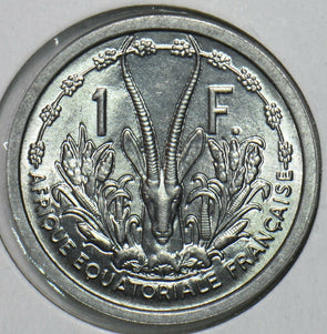 French Equatorial Africa 1948 Franc Gazelle animal 297829 combine shipping