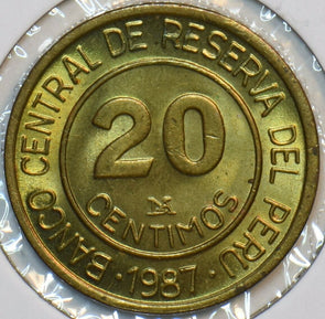 Peru 1987 20 Centimos 196399 combine shipping