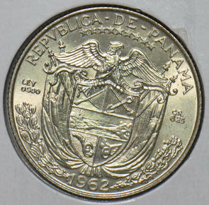 Panama 1962 1/4 Balboa GEM BU Eagle animal 295966 combine shipping