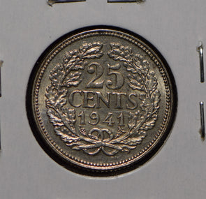Netherlands 1941 25 Cents  291694 combine shipping