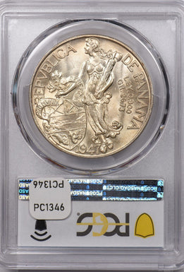 Panama 1947 Balboa PCGS MS 64 PC1346 combine shipping