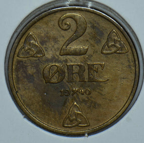 Norway 1940 2 Ore 150490 combine shipping