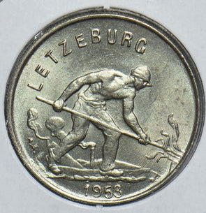 Luxembourg 1953 Franc 198760 combine shipping