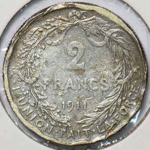 Belgium 1911 2 Francs 902422 combine shipping