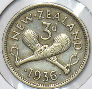 New Zealand 1936 3 Pence 151327 combine shipping