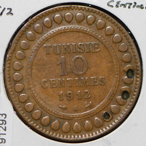 Tunisia 1912 AH 1330 10 Centimes  191293 combine shipping