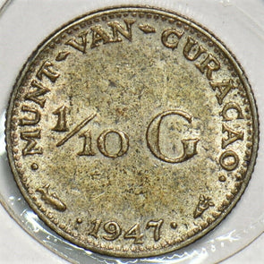 Netherlands 1947 1/10 Gulden 291618 combine shipping