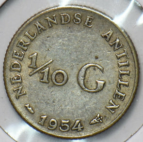 Netherlands Antilles 1954 1/10 Gulden 902690 combine shipping