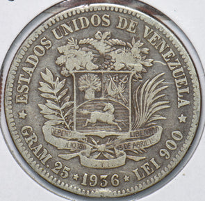 Venezuela 1936 5 Bolivares Horse animal 293979 combine shipping