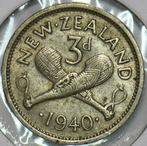 New Zealand 1940 3 Pence 903743 combine shipping