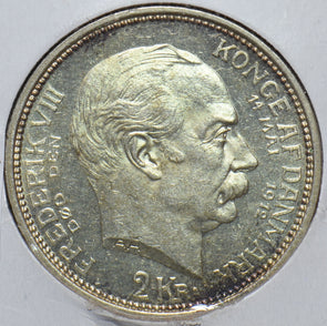 Denmark 1912 2 Kroner UNC 490581 combine shipping