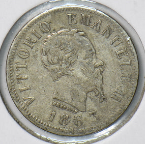 Italy 1863 50 Centesimi 901532 combine shipping